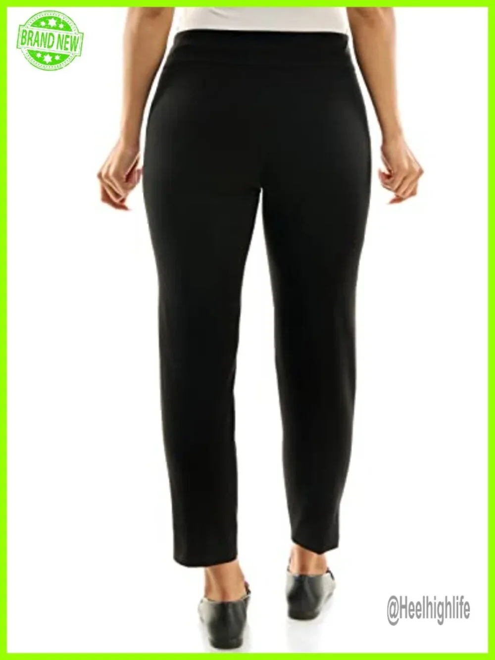 Slim Fit Pull-On Ankle Pants with Millennium Fabric